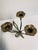 Art Deco Floral Brass Candleholder For Sale - Image 5 of 10