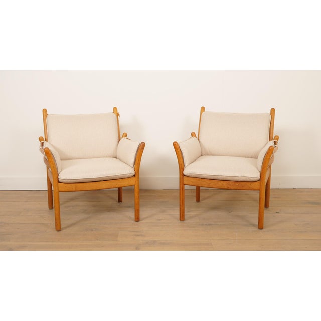 Vintage Model Genius Lounge Chairs in Teak by Illum Wikkelso for Silkeborg, 1960s, Set of 2 For Sale - Image 16 of 16
