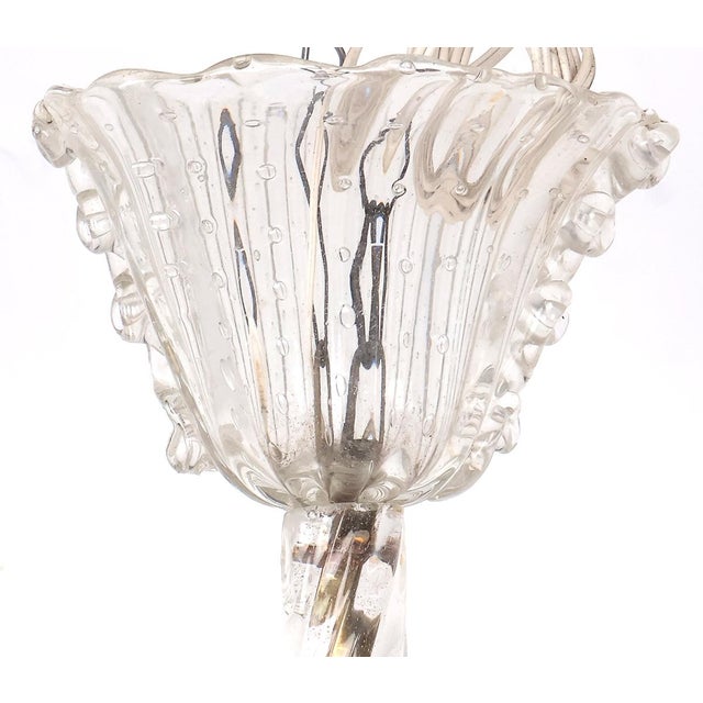 Vintage Murano Glass Pendant Lamp by Ercole Barovier for Barovier & Toso, 1940s For Sale - Image 13 of 14