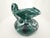 Mid-Century Modern Vintage Sculptural Green Lava Glaze Ceramic Ewer With Scroll Handle For Sale - Image 3 of 18