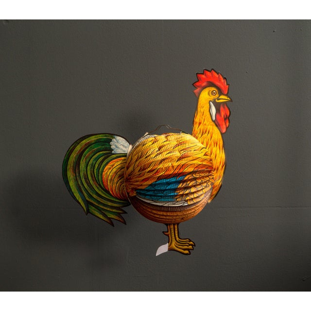 Paper Rooster Lantern, West Germany, 1960s For Sale - Image 13 of 14