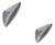 Chab Wellington Coat Hooks from Philippe Starck for O.W.O, 1987, Set of 2 For Sale