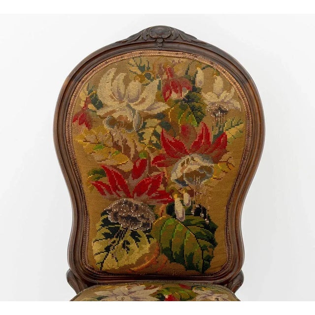 Victorian Victorian Rosewood Nursing Chair For Sale - Image 3 of 9