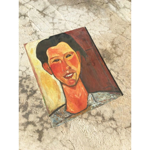 After Amedeo Modigliani, Portrait of Chaim Soutine, Circa: 1950 or Earlier For Sale - Image 11 of 11
