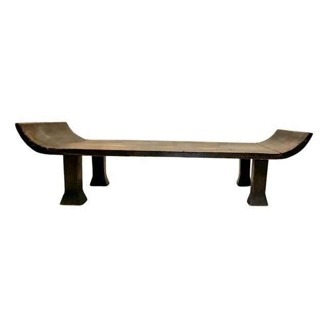 Coffee Antique 19th-Century Chinese Elm Altar Stand - Wabi-Sabi / Japandi Riser For Sale - Image 8 of 8