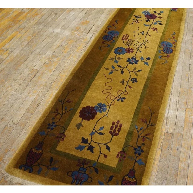 1920s Chinese Art Deco Runner Carpet ( 2' 6'' x 19' 3'' - 76 x 586 ) For Sale In New York - Image 6 of 12