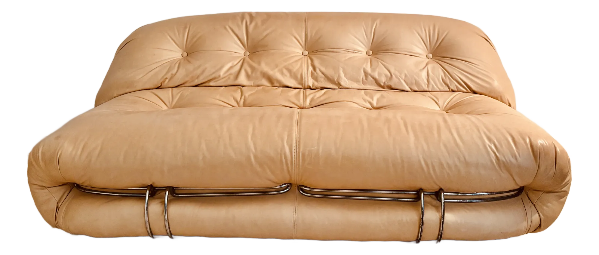 Vintage 1970s Soriana Two Seater by Afra and Tobia Scarpa for