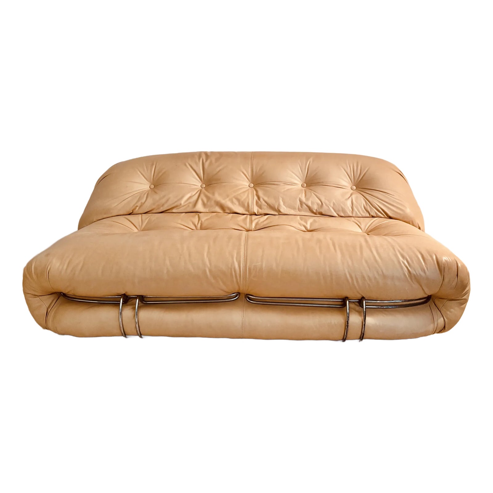 Vintage 1970s Soriana Two Seater by Afra and Tobia Scarpa for
