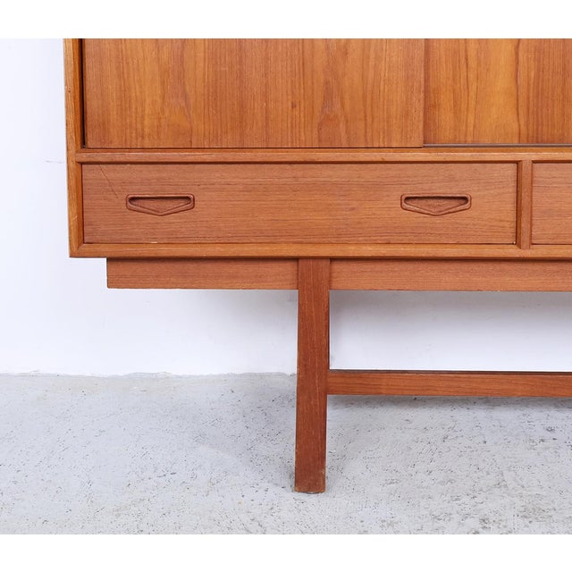 Vintage Danish Highboard with Bar Section, 1960s For Sale - Image 13 of 16