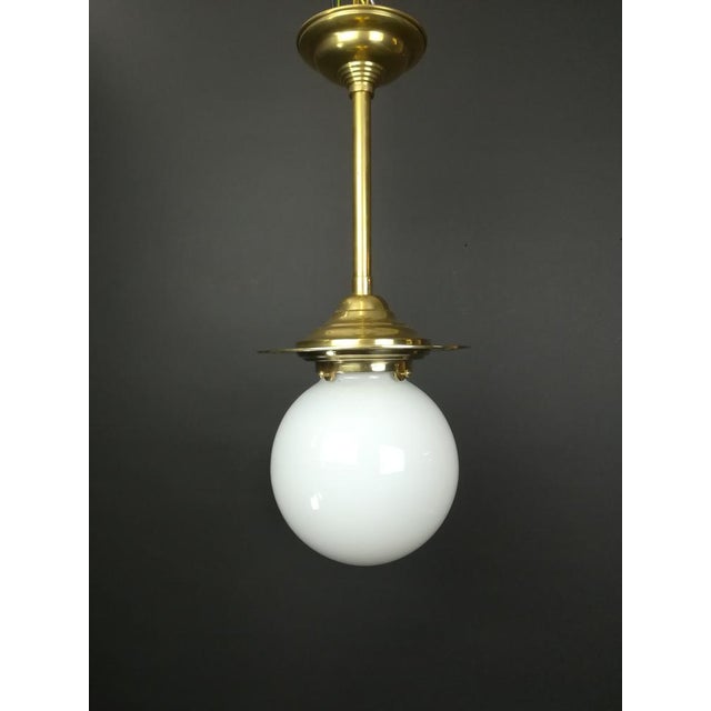 Gold Viennese Pendant Lamp, 1920s For Sale - Image 8 of 11