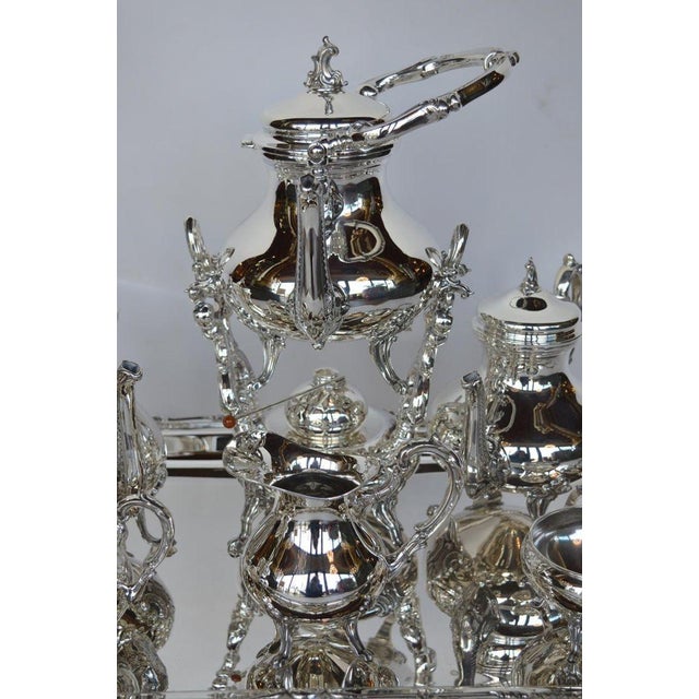 19th Century Peruvian Sterling Silver Tea & Coffee Service With Tray - 7 pcs For Sale - Image 12 of 15