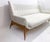 Textile Mid-Century Modern Beige Upholstery Sofa by Julia Gaubek, Hungary, 1950s For Sale - Image 7 of 9