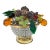 Early 20th Century Czech Art Glass Figural Fruit Basket and Flower Bowl Table/Accent Lamp For Sale