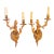 Late 20th Century Louis XV Rococo Style Gilt Bronze Wall Sconces, Pair For Sale