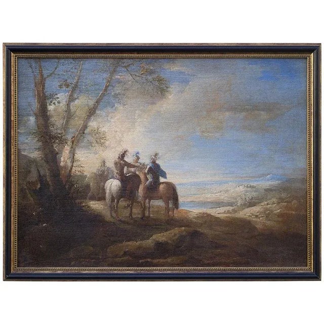 Joseph Parrocel, Three Knights, 1600s, Oil on Canvas For Sale - Image 12 of 12