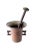A vintage Mortar and Pestle of brass. The piece is quite patinated, but could easily be brought to a full gleaming shine....
