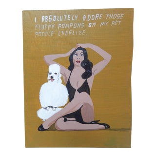 Javier Mayoral Folk Art Original Acrylic Painting For Sale