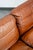 Mid Century Danish Modern Sofa Settee 3 Seater Brown Cognac Leather Denmark MCM For Sale - Image 12 of 12