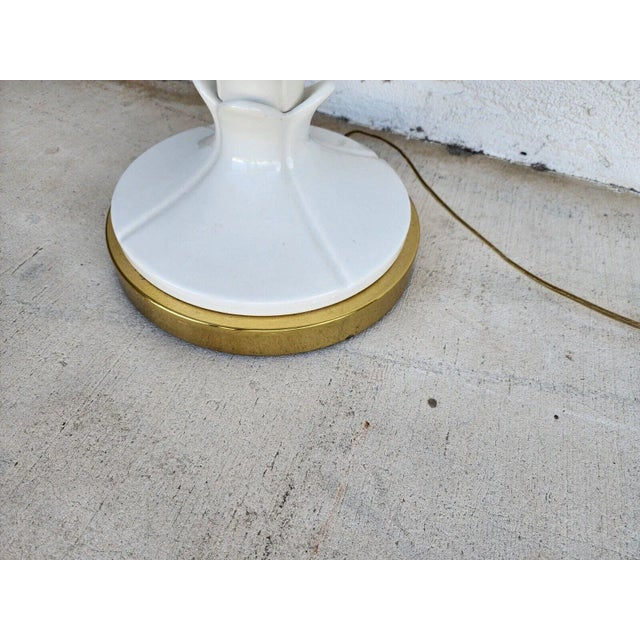 Serge Roche Serge Roche Ceramic Table Floor Lamp White For Sale - Image 4 of 10