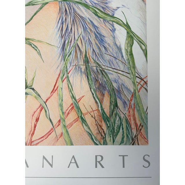 1987, White Egret, Offset Lithograph Print, Artist Louise Freshman Brown For Sale - Image 4 of 7