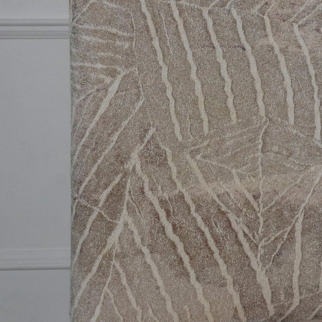 90s Milo Baughman for Carson's Textured Palm Cantilever Rolling Swivel Dining Chairs - Set of 6 For Sale - Image 10 of 12