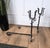 1920s Antique Italian Wrought Iron Andirons, 1920s, Set of 2 For Sale - Image 5 of 8