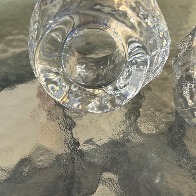 Kosta Boda Vintage 1970's Kosta Boda Snowball Candleholders -Set of 2 For Sale - Image 4 of 4
