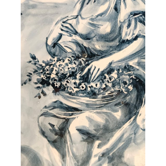 Ceramic Ceramic Decorative Plate by Giacomo Raimondi for Albisola, Italy, 1960s For Sale - Image 7 of 11