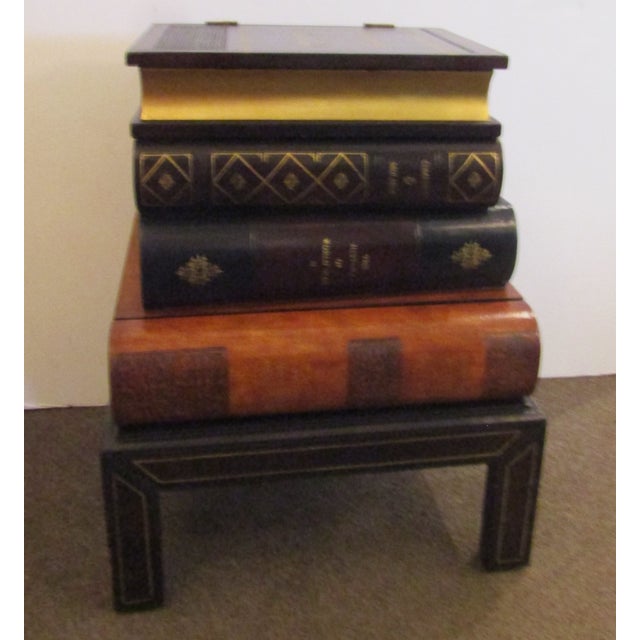 Maitland Smith Stacked Book End Table With Storage Chairish