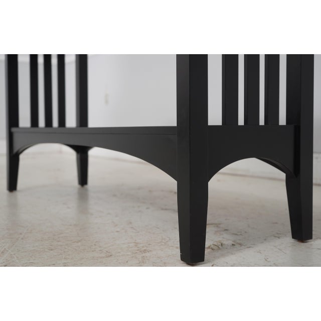 Ethan Allen 2 Tier Mission Style Console Table For Sale - Image 9 of 13