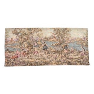 Large Aubusson Style Jacquard Tapestry, 1960s For Sale