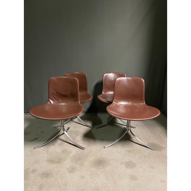 Vintage PK9 by Poul Kjærholm for E. Kold Christensen, 1960s, Set of 4 For Sale - Image 6 of 14