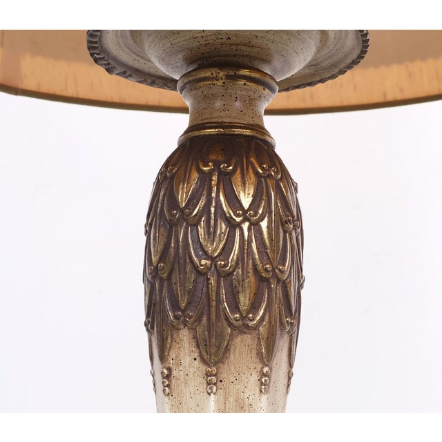 Brown Vintage Empire Style Table Lamp, 1950s For Sale - Image 8 of 13