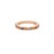 Modern Pop Art Style Rainbow Sapphire Eternity 14k Rose Gold Ring Size 7 For Sale - Image 3 of 12