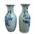 A striking assembled pair of large late-19th-century Chinese porcelain vases, each decorated in underglaze cobalt blue...