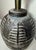 1930s Antique Handmade Brutalist Black Gray Terracotta Pottery Electric Table Lamp For Sale - Image 5 of 12