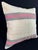 Turkish Hemp Pillow Cushion Natural Beige Pink Pillow Cushion Cover 24"x24" For Sale - Image 4 of 4
