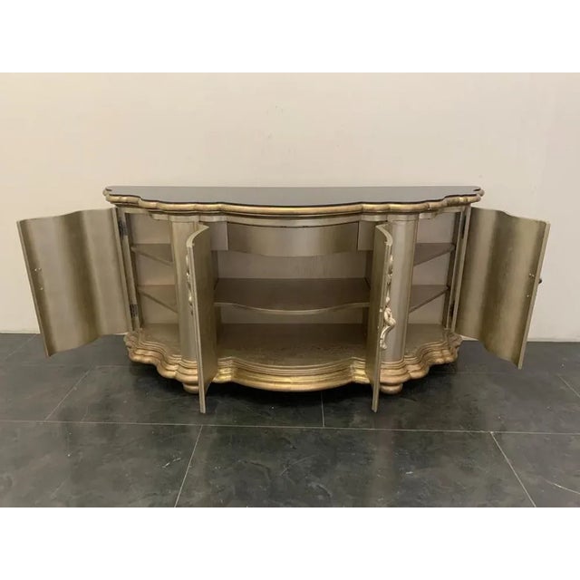 Stone Silver and Black Marble Console from Lam Lee Group, 1990s For Sale - Image 7 of 12