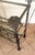 Metal Hollywood Regency Bronzed Metal Faux Bamboo Console Table With Palm Tree Finials For Sale - Image 7 of 12