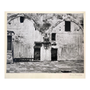 Ron HavilioVintage Silver Gelatin Photograph Wallscape, Jerusalem Architectural Photo, 1973