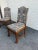 Late 20th Century Pair of Vintage French Style Hand Pegged Mutton Leg Tapestry Upholstery Chairs. For Sale - Image 5 of 11