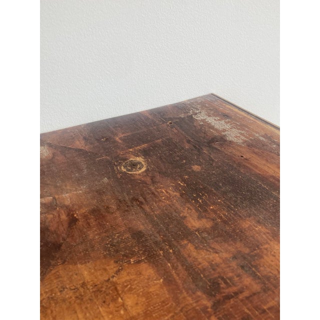 Rustic Pine Console Tables, France, Set of 2 For Sale - Image 12 of 15