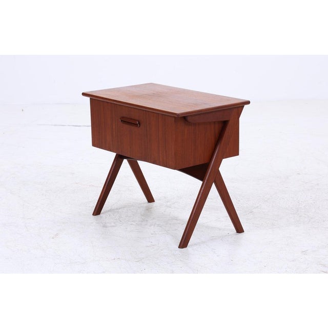Mid-Century Danish Teak Sewing Box, 1960s For Sale - Image 14 of 15