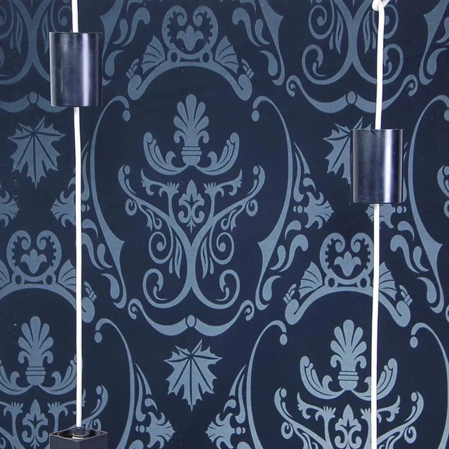 Metal Vintage Hanging Lamps in Opal Glass, 1950s, Set of 2 For Sale - Image 7 of 12