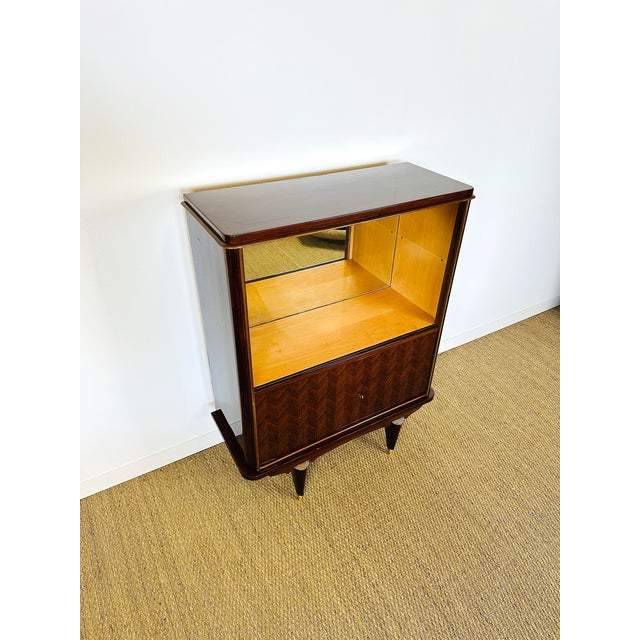 Art Deco Macassar Display Cabinet, 1950s For Sale - Image 11 of 12