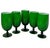 Carlo Moretti 1960s Vintage Carlo Moretti Italian Green Goblets - Set of 5 For Sale - Image 4 of 10