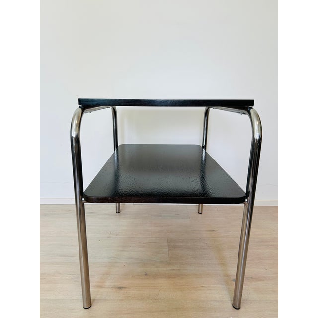 Bauhause Side Table by Marcel Bruer for Ton, Czechoslovakia, 1960s For Sale - Image 6 of 12