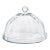 Aldgate Optic Pastry Glass Plate with Cloche, Small For Sale