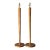 Vintage Patinated Metal Floor Lamps - Pair For Sale