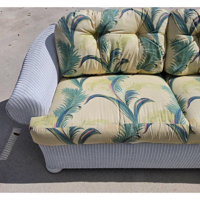 English Lloyd Flanders English Garden Loom Wicker 3 Piece Patio Set Indoor Outdoor For Sale - Image 3 of 16